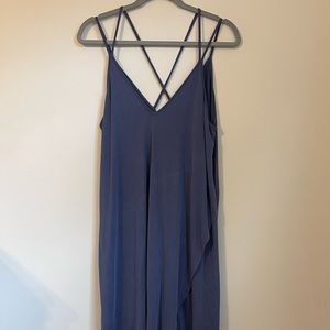 Lulus Washed Blue High Low Dress